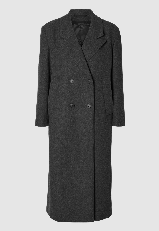 Women's grey wool coat