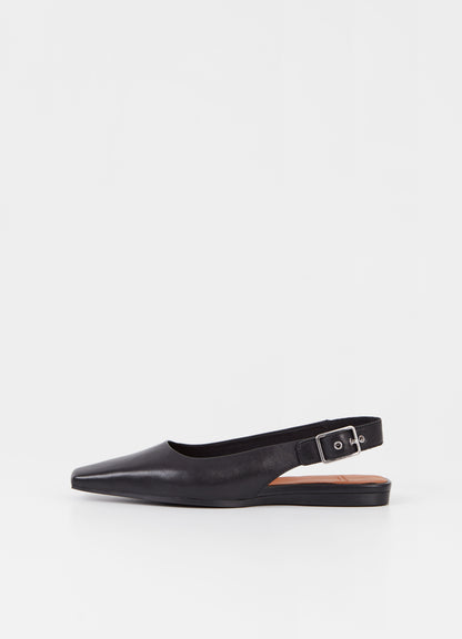 Vagabond - Black Wioleta slingback flat shoe