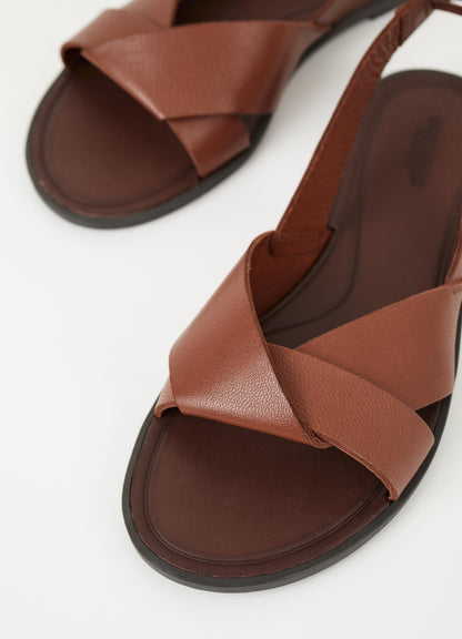 Vagabond - Women's Tia 2.0 shovel sandal in cognac leather