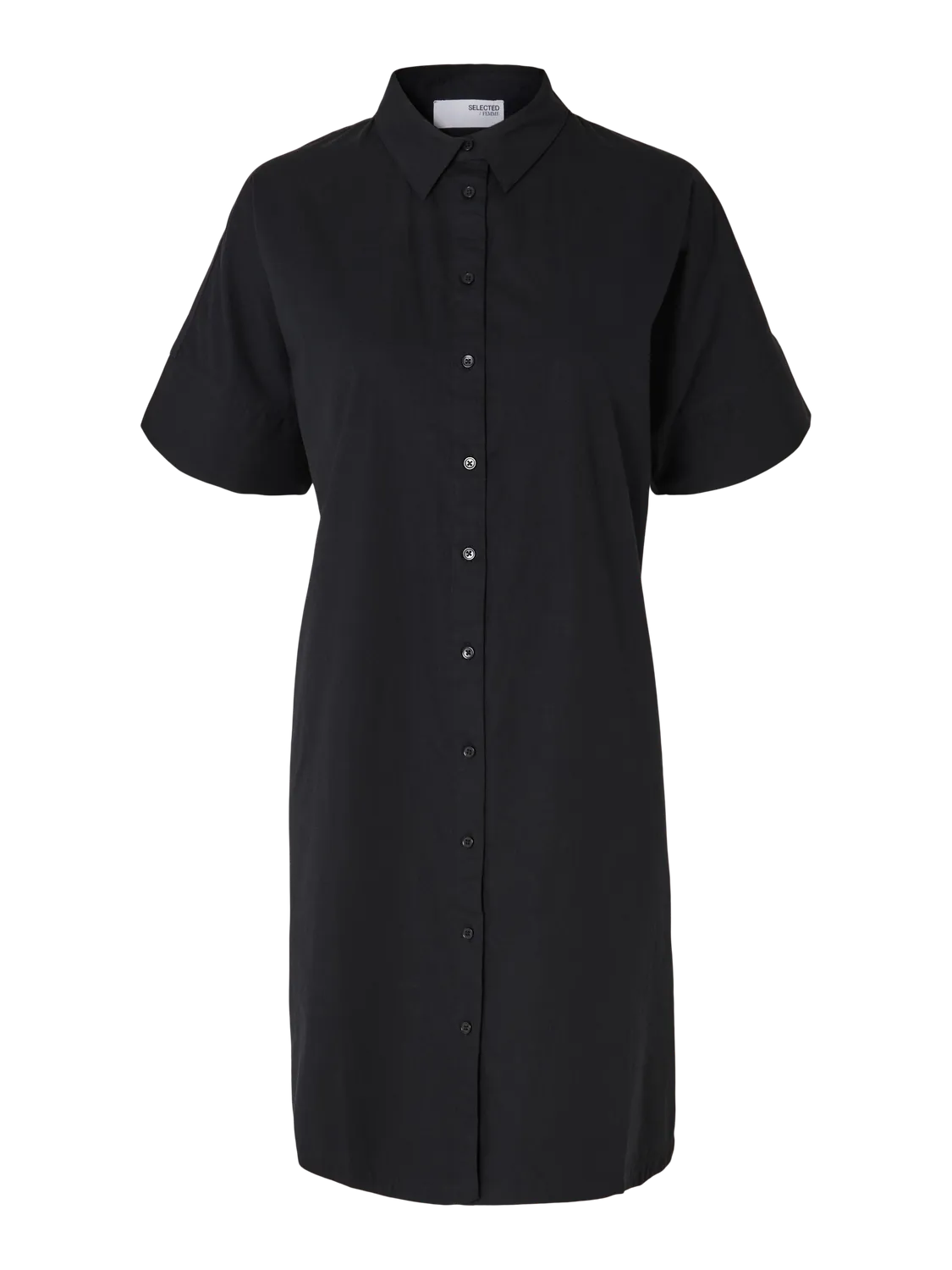 Black shirt dress