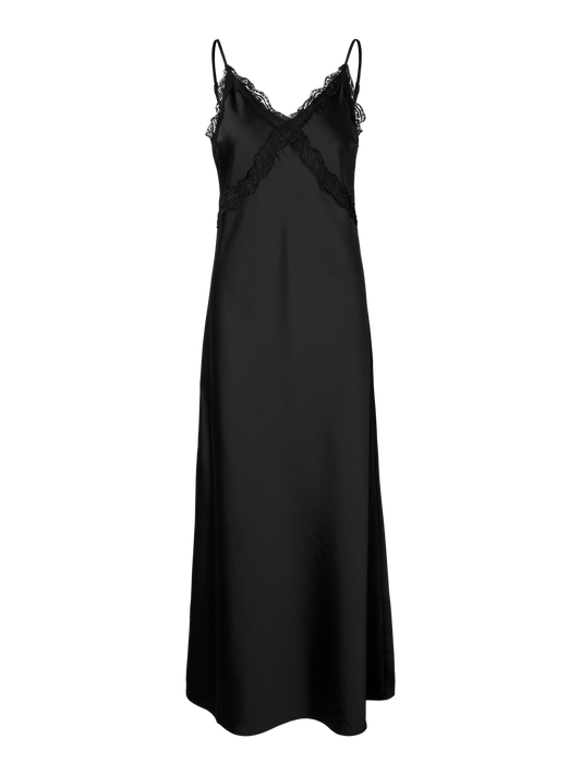 Black slip dress